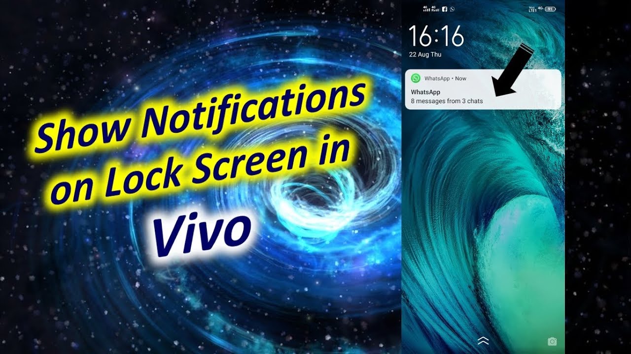 How to show notifications on lock screen in vivo youtube