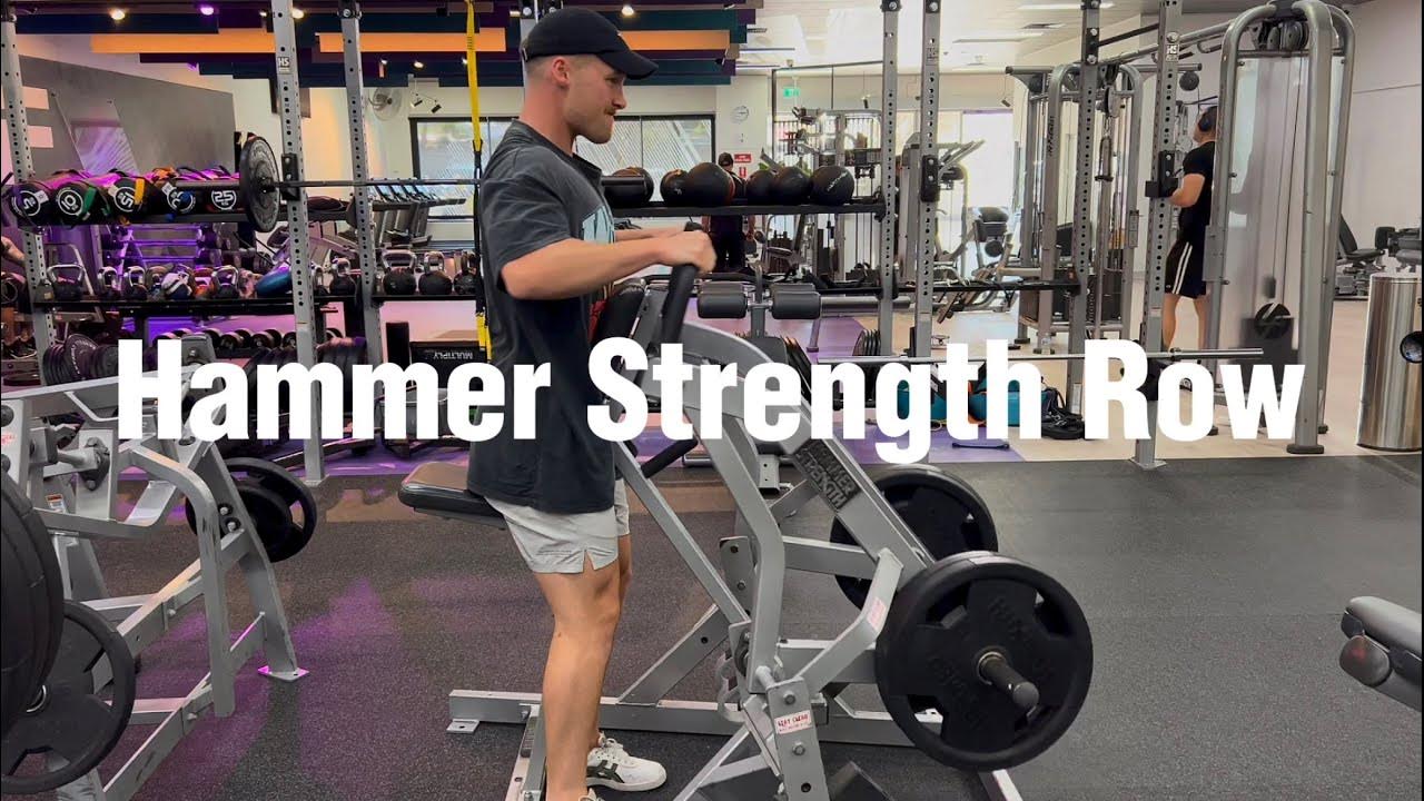 Hammer Strength Row Instructional Video YouTube