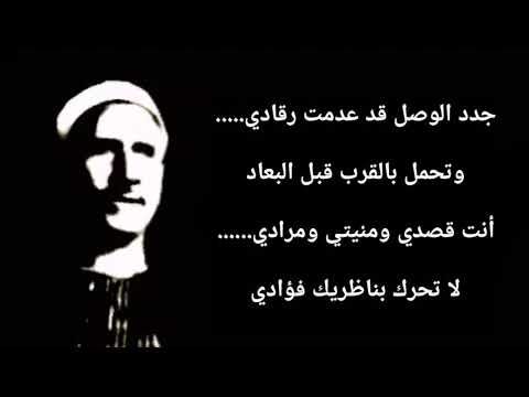 الشيخ علي محمود جدد الوصل قد عدمت رقادي