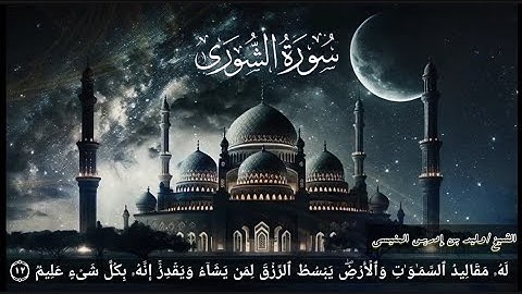 سورة الشورى كاملة للشيخ د وليد بن إدريس المنيسي