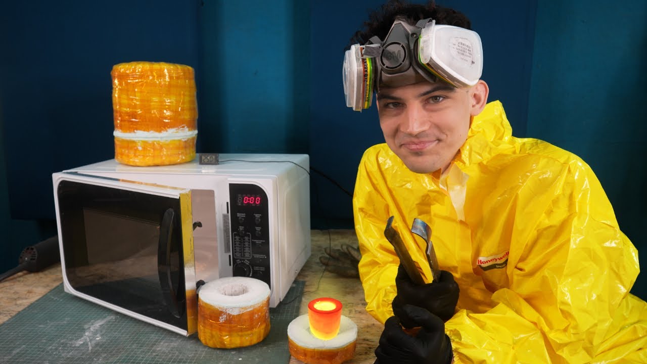 Topienie metalu w MIKROFALÓWCE