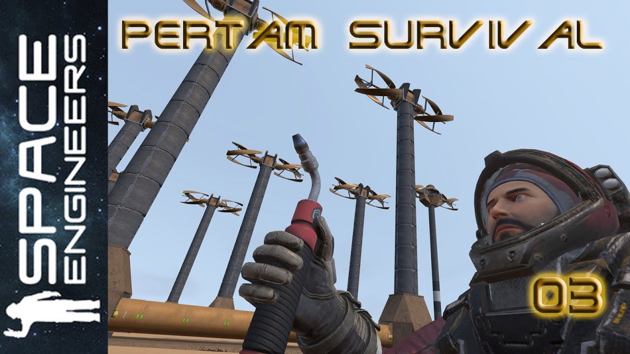 Survival auf Pertam 03 - Windturbinenpark - Space Engineers - YouTube