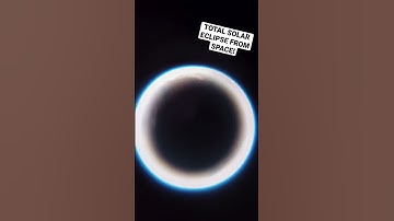 Total solar eclipse filmed from SPACE! #hyperlapse #timelapse