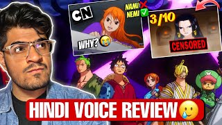 One Piece HINDI VOICE Review Cartoon Network! Bad dubbing? Censorship & Dialouges😂