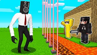 SPEAKERMAN vs MOST SECURE MINECRAFT HOUSE!