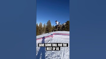 Save some rail for the rest of us brother 🔥🤘 @eggxit #sendit #goodforit #snowboard #snowboarding
