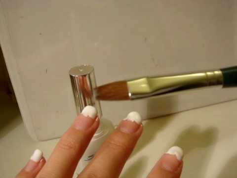 Quick Easy Salon Style French Manicure With Brush You Quick Easy Salon Style French Manicure With Brush