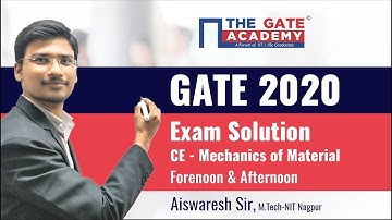 GATE 2020 Answer Key with Solutions for Civil Paper (Forenoon & Afternoon) – Mechanics of Material