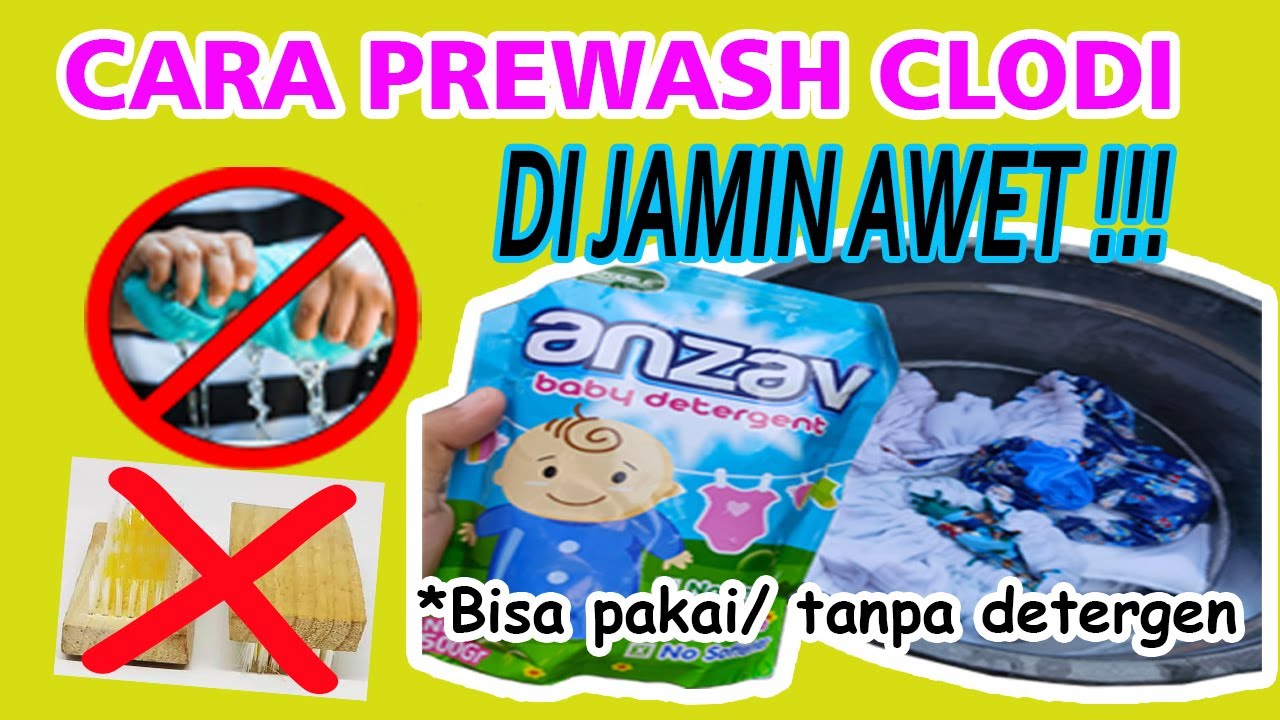 Cara Mencuci Clodi pertama kali | Prewash clodi | dijamin awet dan mudah banget bun