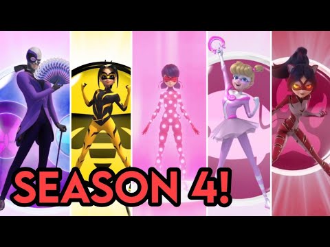 ALL SEASON 4 TRANSFORMATIONS SO FAR! (Miraculous Ladybug Season 4)