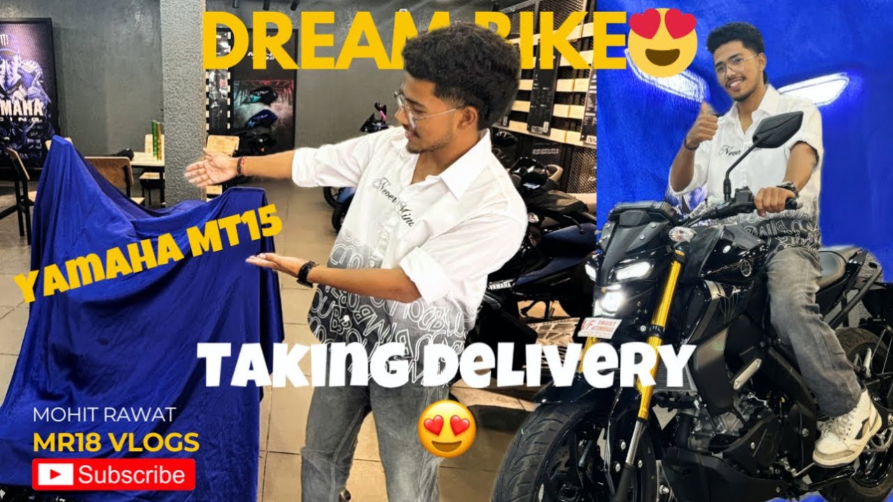 Finally New bike ki delivery Leli😍 YAMAHA MT 15 V2 2025😍🏍️ | @Mr18vlogs_
