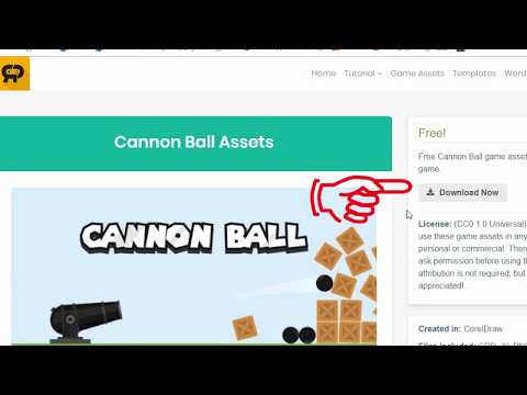 Cannon game : construct2 part1 (簡易遊戲製作)