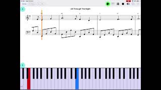 All Through The Night (Ar Hyd y Nos) - piano sheet music
