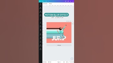 Cool motion blur effect in Canva!😱