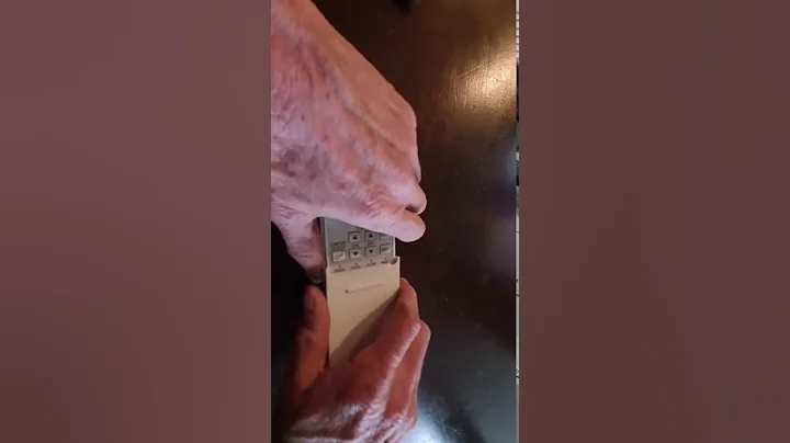 Changing batteries in Toshiba air conditioner remote control