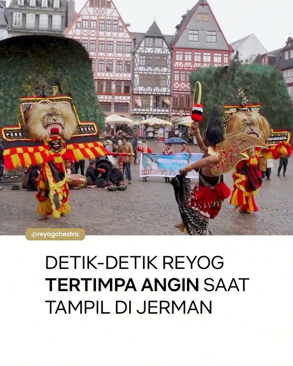 Merinding‼️ Tiba-tiba cuaca berubah ekstream saat reog ponorogo tampil di Jerman