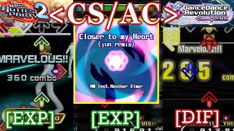 【DDR CS / AC】 Closer to my Heart (jun remix) [EXP/DIF] 譜面比較 Comparison