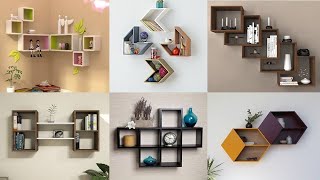 Modern Corner Wall Shelves Design  l Wooden Wall Rack Floating Shelves