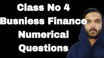 Business Finance Class 4th Aiou