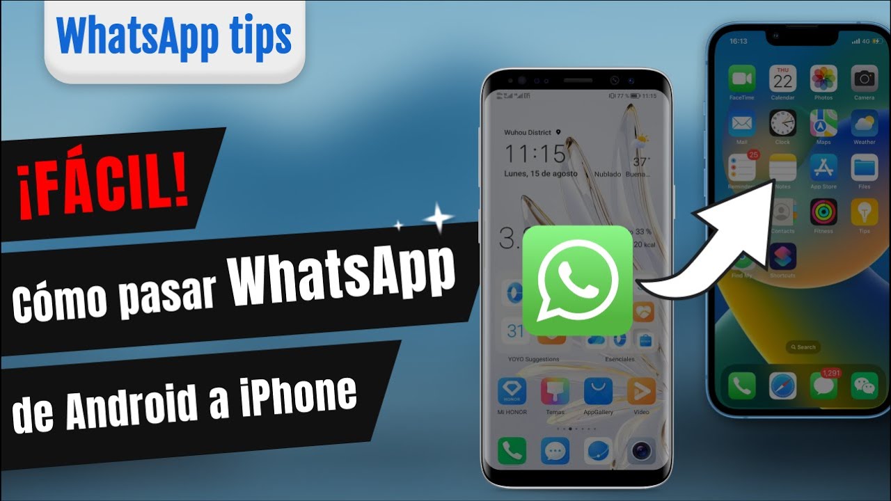 Cómo pasar WhatsApp de Android a iPhone sin desinstalar la App|2023