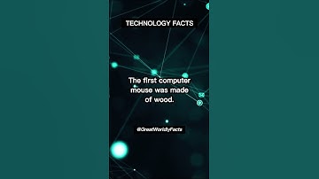 The first computer mouse was made of wood.