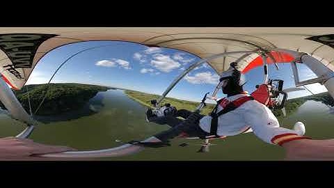 Insta360 One X on ultralight flight