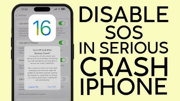 How to Disable SOS Call When You Are in Serious Crash on iOS 16 2022