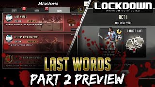 TWD RTS: Last Words Event, Part 2 Preview - The Walking Dead: Road to Survival TWD RTS: Last Words Event, Part 2 Preview - The Walking Dead: Road to Survival