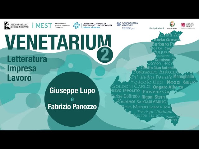 Venetarium 2 - Letteratura Impresa Lavoro - 26 gennaio 2024 - Fabrizio Panozzo e  Giuseppe Lupo