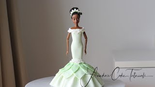 Tiana doll cake | Disney princess cake Tiana doll cake | Disney princess cake