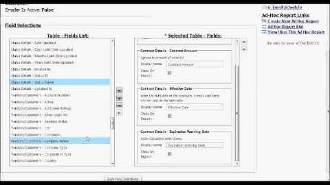 Contract Management Software - how to create a contract lease report