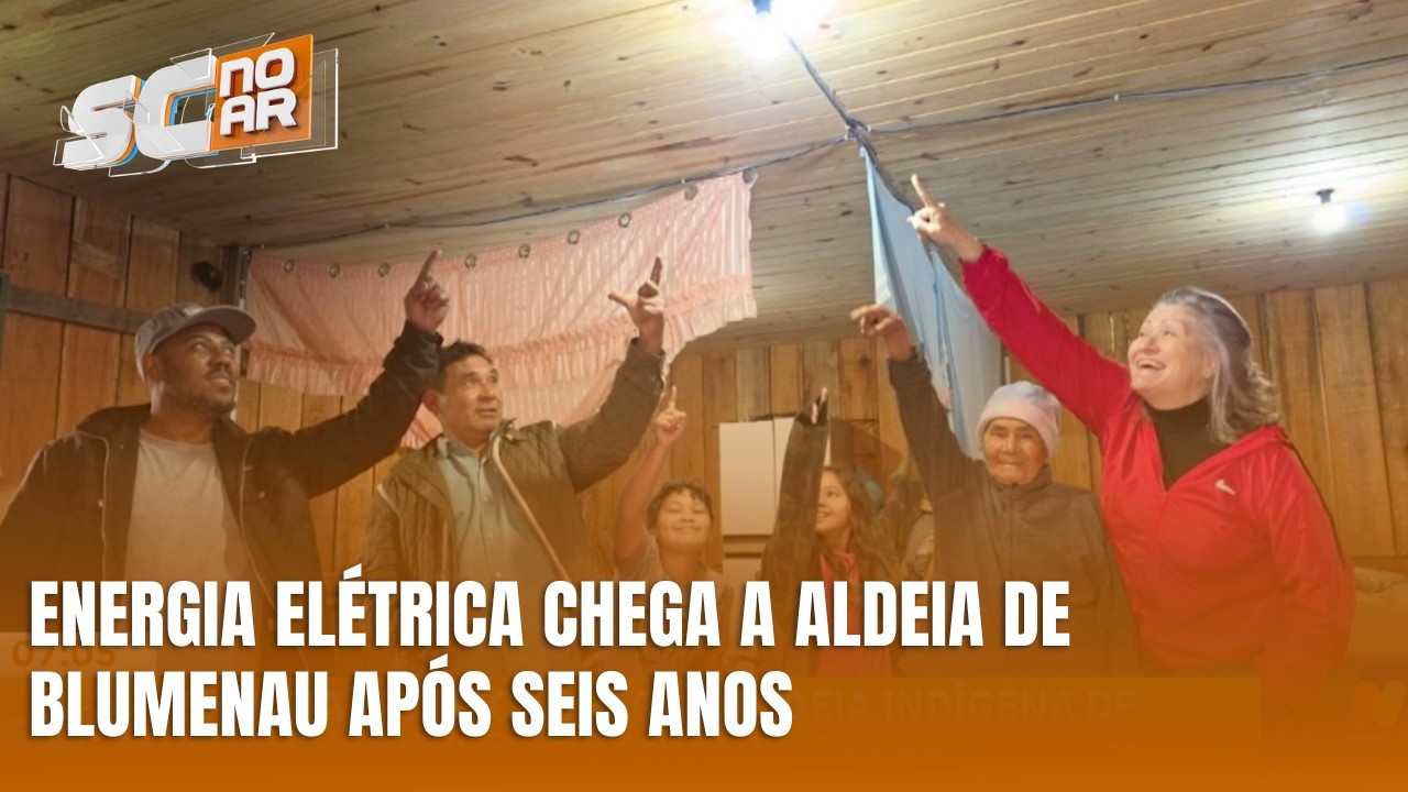 Após seis anos de espera, aldeia indígena de Blumenau recebe energia elétrica