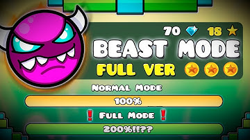 "BEAST MODE FULL VERSION" !!! - GEOMETRY DASH 2.11 !!