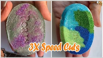 3X Speed Satisfying Soft Soap Cutting ASMR