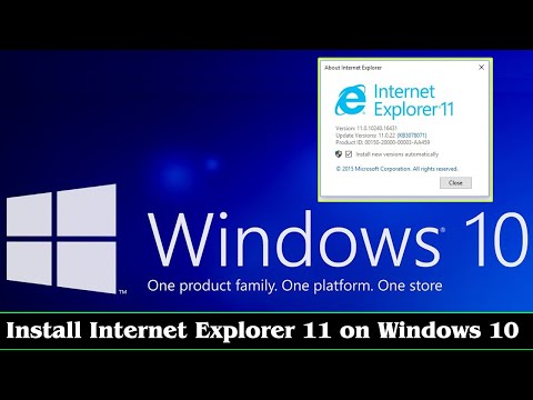 Vídeo: Com puc tornar a Internet Explorer 10 des de l'11?