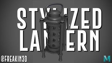 How to Model Stylized Lantern in Maya | 3D Lantern Modeling Tutorial
