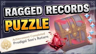 Ragged Records Quest Puzzle (HIDDEN ACHIEVEMENT & CRIMSON AGATE!) Genshin Impact Dragonspine