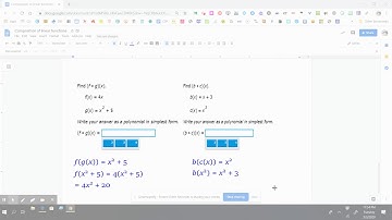 O.7 Composition of linear and quadratic functions: find an equation