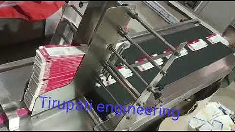 Automatic carton feeder conveyor machine