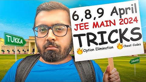 @arsquad JEE Main tukka tricks | 6,8,9 April - JEE Main 2024🔥 #jeemain2024 #tukkatricks #arsquad