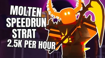 BEAT MOLTEN IN UNDER 12 MINUTES! Solo Molten Speedrun With Gladiator TDS