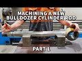 Replacing damaged hydraulic cylinder rod for Caterpillar D10 Bulldozer | Part 1