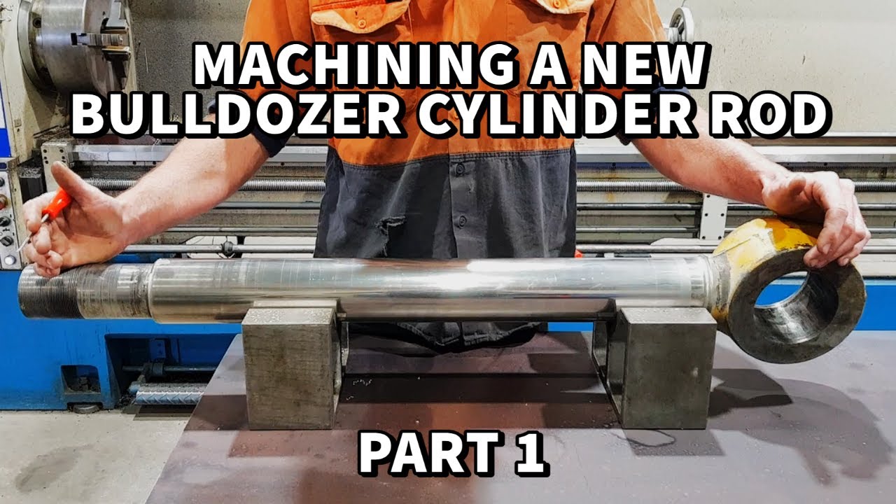 Replacing Damaged Hydraulic Cylinder Rod for Caterpillar D10 Bulldozer