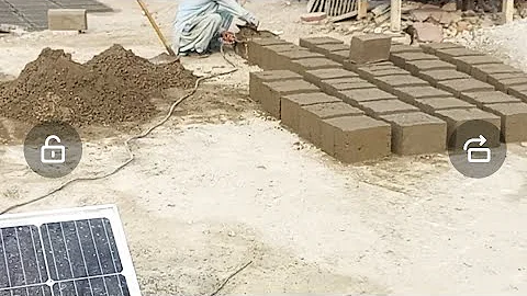 small manual stock brick making machine mobile egg laying hollow concrete block#cement#virall video