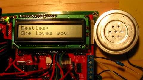 Beatles - She loves you (ATmega32 AVR music)