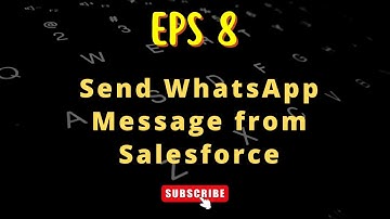 Send WhatsApp Message using #Salesforce || #whatsappapi @sfdcpanther