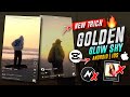 Golden glow sky effect tutorial on iphone  android  capcut golden glow sky tutorial  reels trend