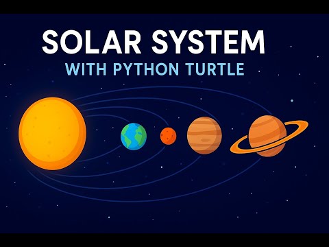 I Created the Solar System in Python Turtle 🌍 | AI Copilot Helped Me Do It #ai #coding  #python