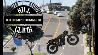 Hill Climb On The Electric Old Soren Motorcycle