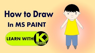 How to Draw Kid in MS Paint | Learn With KidSAZ